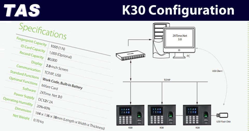 K30 Biometric Time Attendance fingerprint readers and biometric recognition